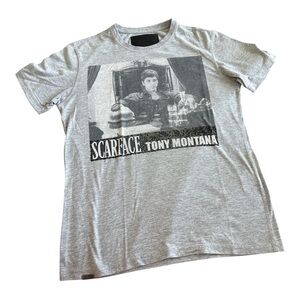Philipp Plein Gray Scarface Graphic T-Shirt | USA XL | paid 980 euros